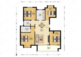 新城香溢紫郡 3室2厅2卫 125m&sup2;
