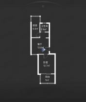 紫东花苑 1室1厅1卫 52m&sup2;