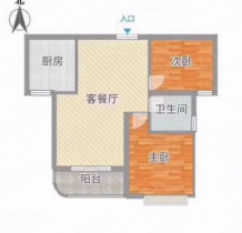 光明幸福天地 2室2厅1卫 89m&sup2;