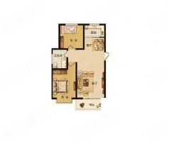 东晖花园 2室2厅1卫 90m&sup2;