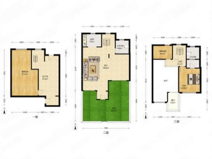 万科白鹭郡 3室2厅2卫 104.00m&sup2;