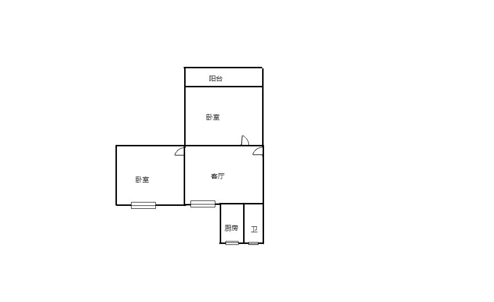 姚港路22号 2室1厅1卫 67.32m&sup2;