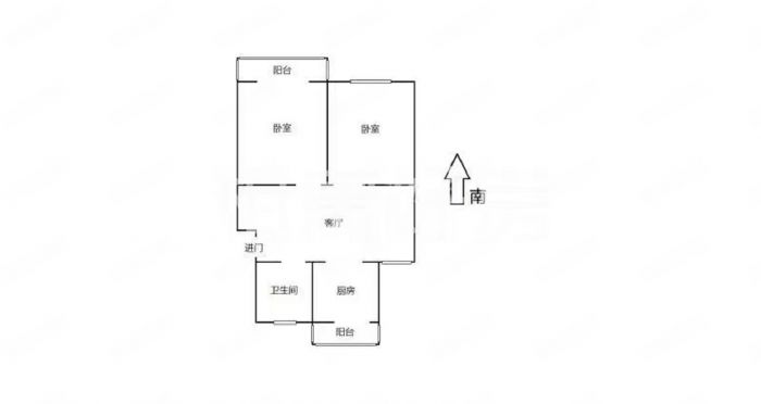 怡居苑 2室1厅1卫 68m&sup2;