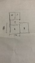 花园角 2室2厅1卫 60.49m&sup2;