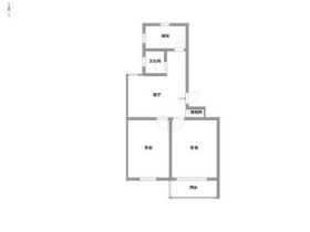 曙光社区 2室1厅1卫 74.4m&sup2;