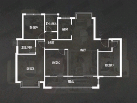 中南熙悦(南通经济技术开发区) 4室2厅2卫 135.6m&sup2;