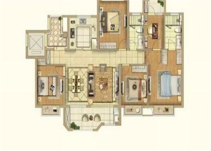 佳期漫 5室2厅2卫 145m&sup2;