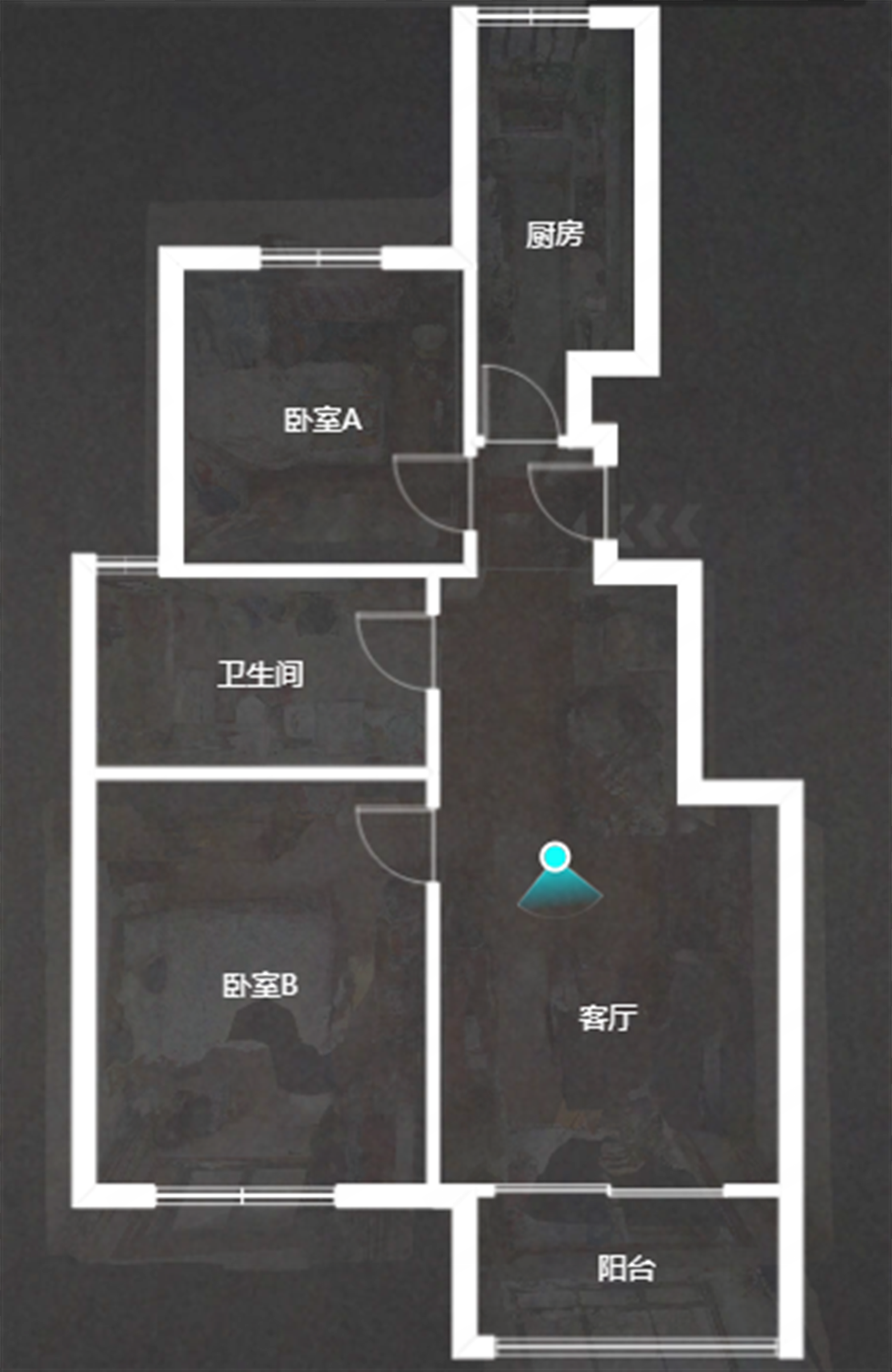 万濠世家 2室1厅1卫 75.00m&sup2;