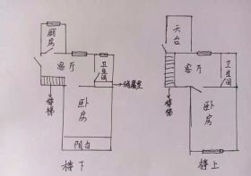 新桥新村 2室2厅1卫 42.8m&sup2;