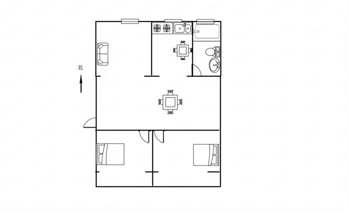 濠西园 3室1厅1卫 101.23m&sup2;