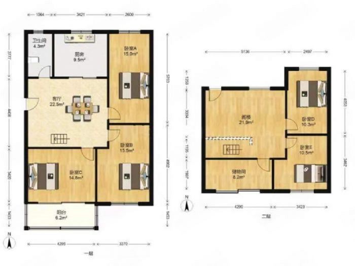 德民花苑 6室1厅1卫 155.13m&sup2;