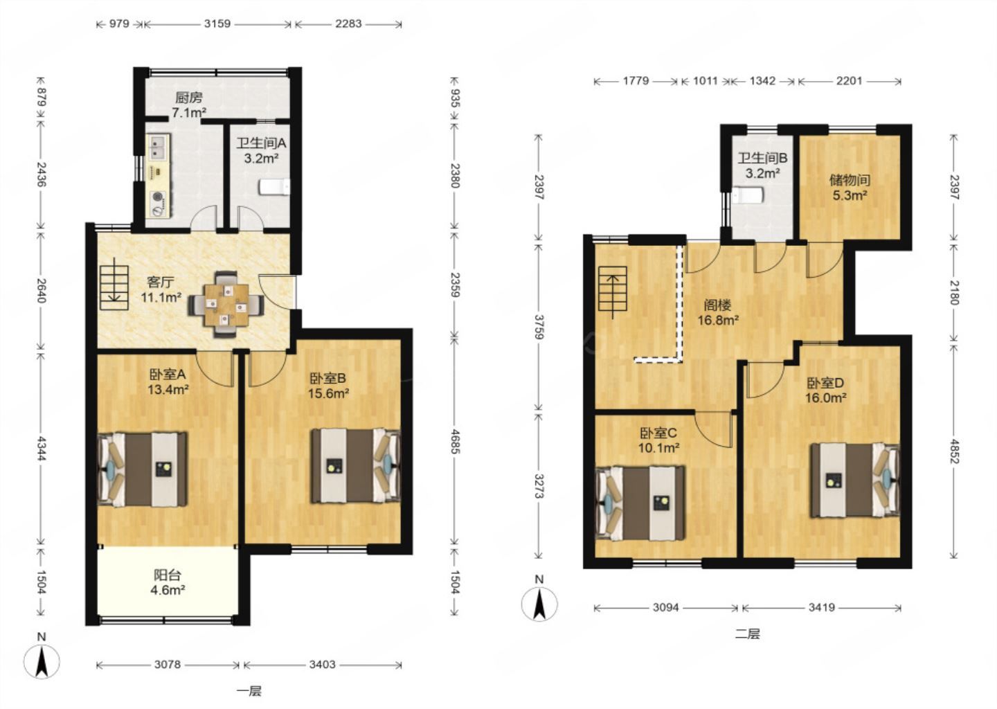 北濠桥东村 2室1厅1卫 70.50m&sup2;