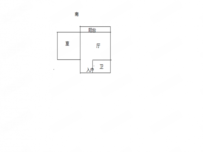 三八新村 1室1厅1卫 40m&sup2;