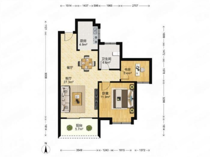 南山国际社区 2室0厅0卫 81.00m&sup2;
