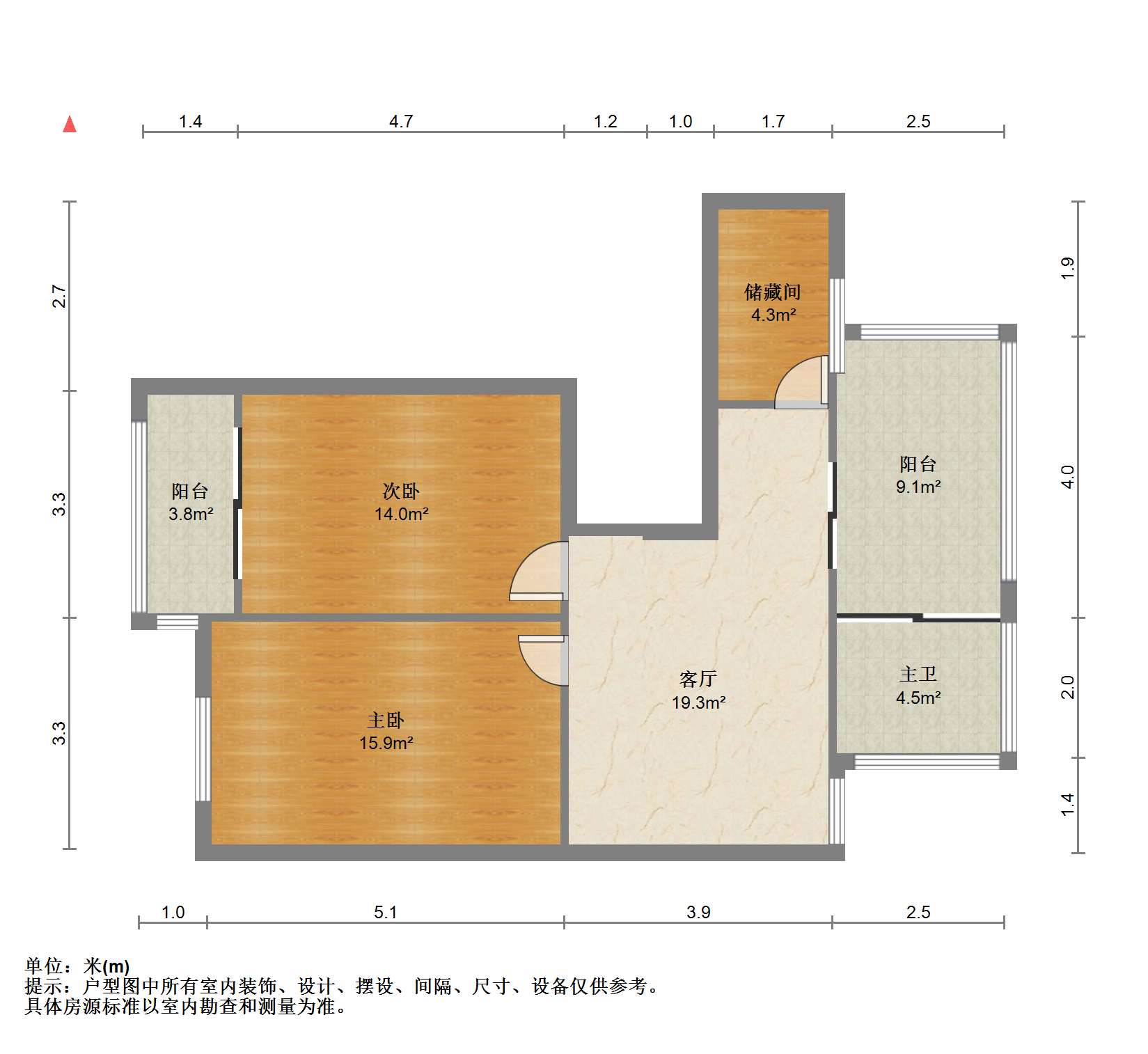 友谊家园 4室2厅2卫 91.00m&sup2;