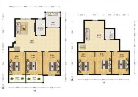滨河东城 5室3厅1卫 134m&sup2;