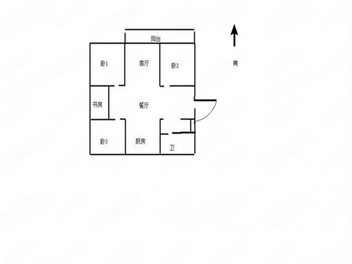 五山新苑 4室1厅1卫 134.00m&sup2;