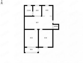 百花军宅苑 3室1厅1卫 92m&sup2;