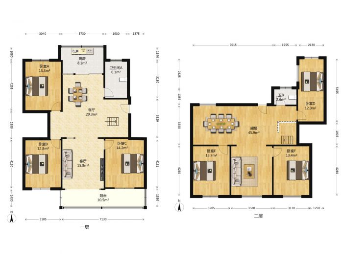 百花南苑 1室1厅1卫 30m²