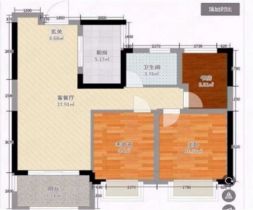 中南熙悦(南通经济技术开发区) 3室1厅1卫 90m&sup2;