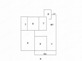 华润悦锦湾 3室1厅2卫 119m&sup2;