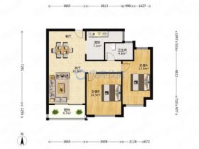 景华城 2室1厅1卫 99.8m&sup2;