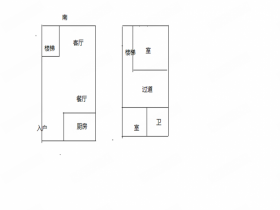 帝奥北城名郡二期 2室2厅1卫 90m&sup2;