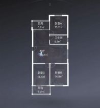 城港花苑 3室2厅1卫 110m&sup2;