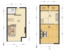 人民东路699号京扬数码城 2室1厅1卫 95m&sup2;