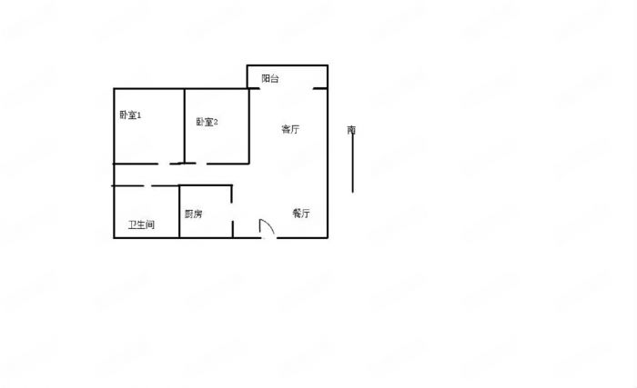 万科濠河传奇 2室1厅1卫 88.6m&sup2;