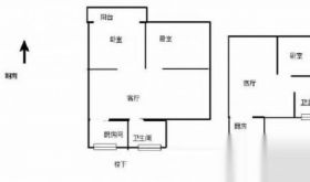 濠西园 2室1厅1卫 90m&sup2;