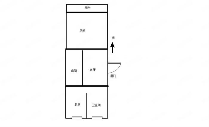 虹桥南村 1室1厅1卫 47m&sup2;