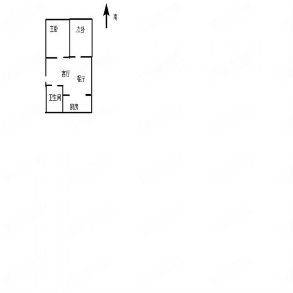 民安花苑 2室2厅1卫 90m&sup2;
