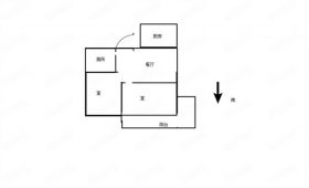 新桥北村 2室1厅1卫 59.98m&sup2;