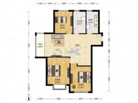 御景澜庭 3室2厅2卫 110.83m&sup2;