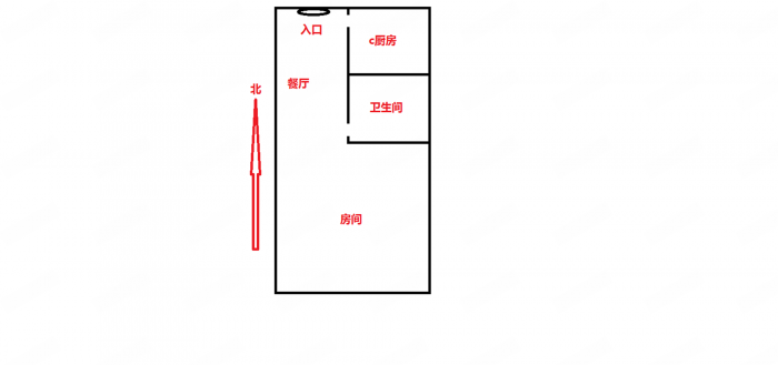 中房海梦城 1室1厅1卫 35m&sup2;