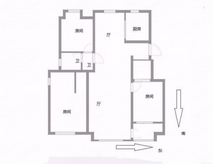 新城香溢紫郡 3室2厅2卫 97.00m&sup2;