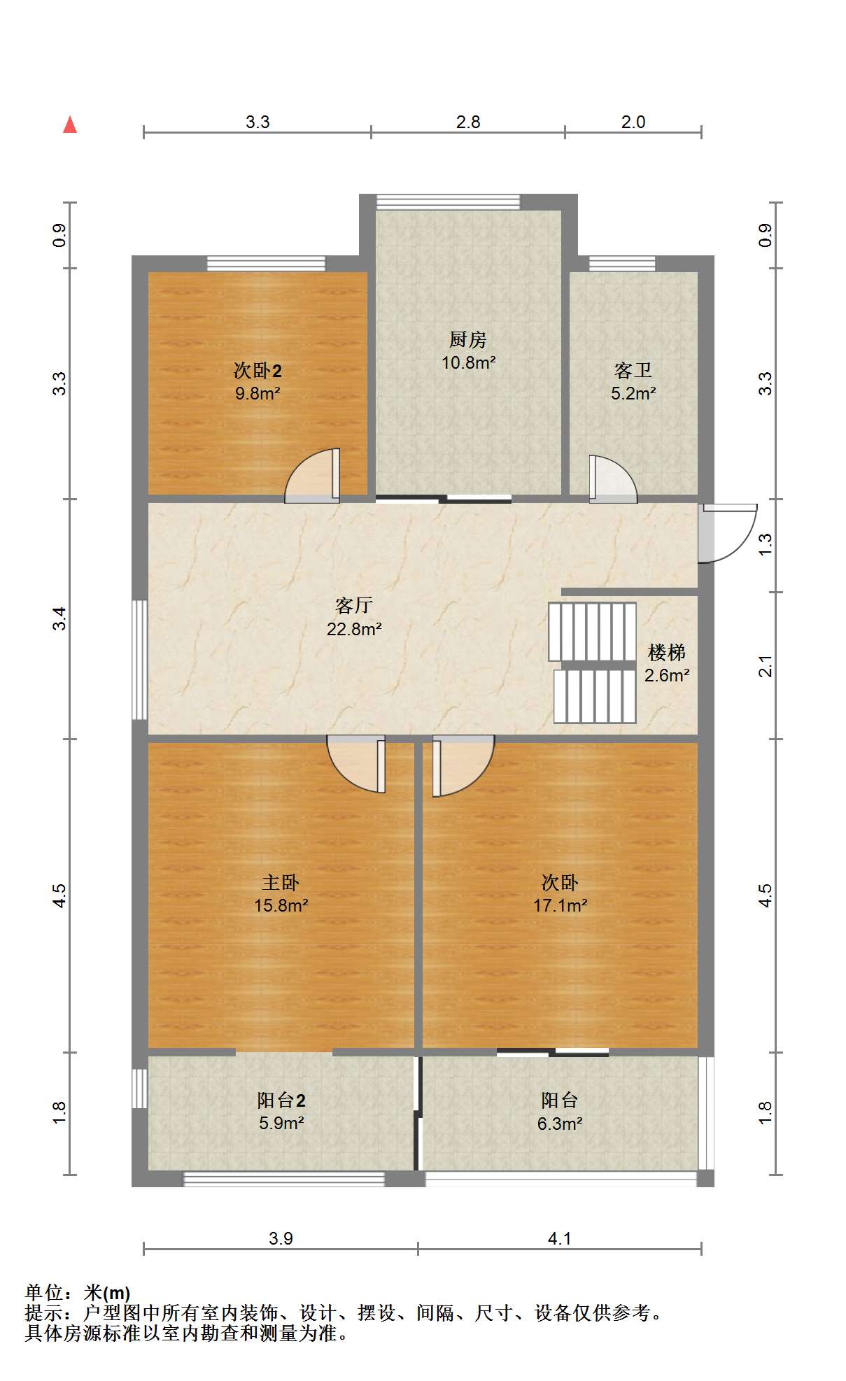 瑞丰花园 5室1厅2卫 164.31m&sup2;