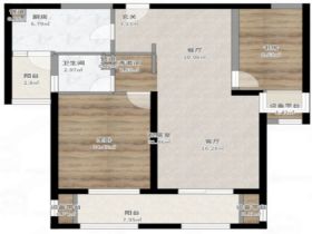 景瑞望府 2室1厅1卫 92m&sup2;