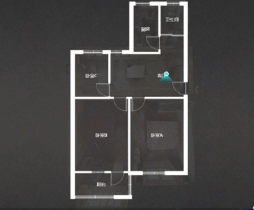 虹桥南村 2室1厅1卫 63.97m&sup2;