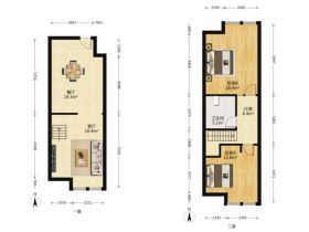 东景国际 2室1厅1卫 62m&sup2;