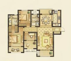 南通橡树湾 3室2厅2卫 143m&sup2;