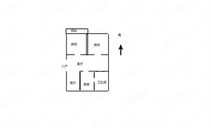 百花军宅苑 2室2厅1卫 100m&sup2;