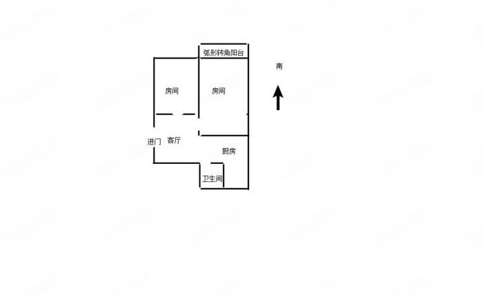 望江楼小区 2室1厅1卫 68m&sup2;