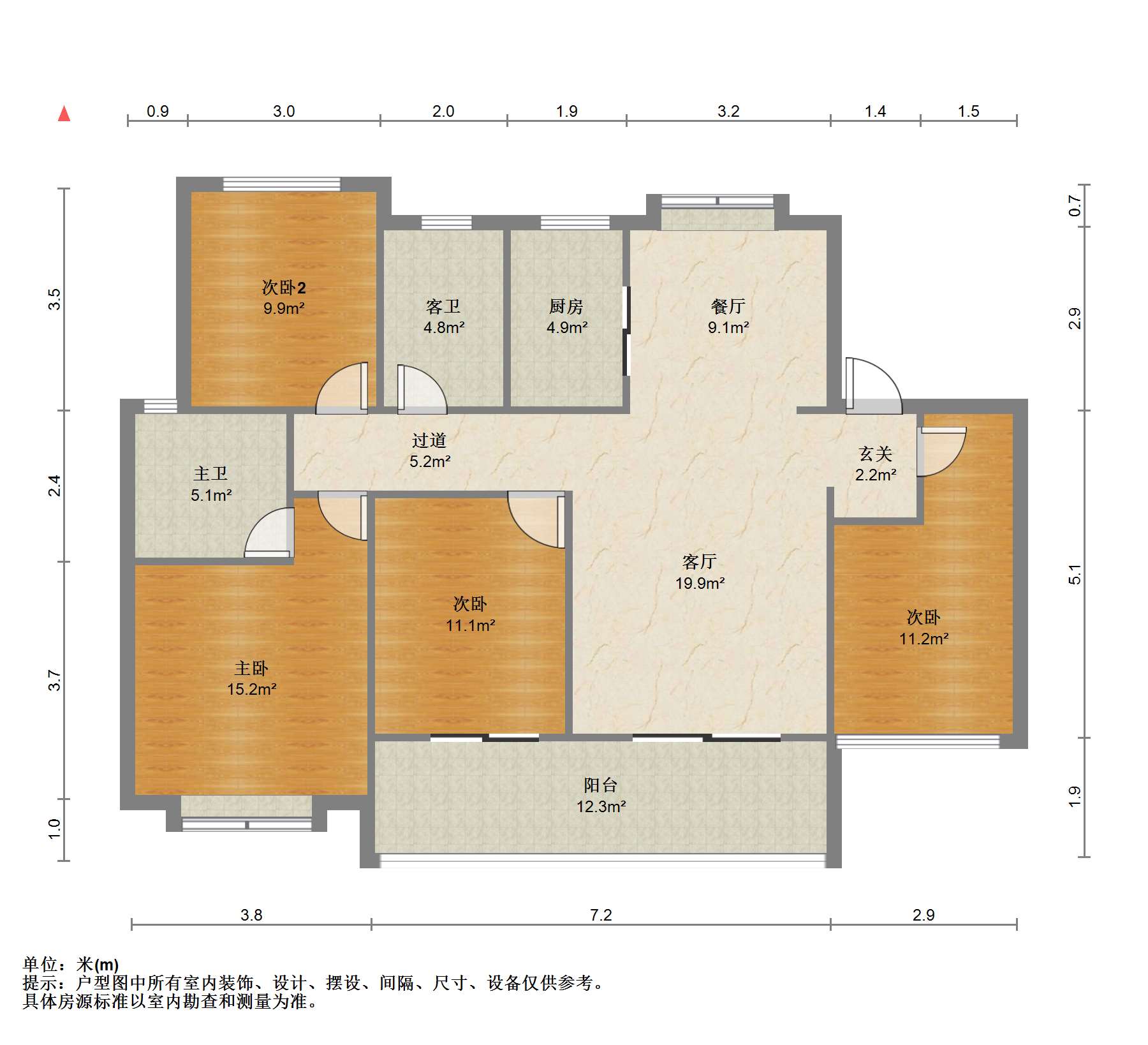 林肯公园 4室2厅2卫 124.1m&sup2;