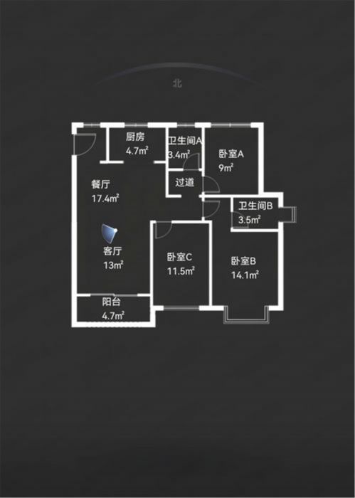 中南熙悦(南通经济技术开发区) 3室2厅2卫 117m&sup2;