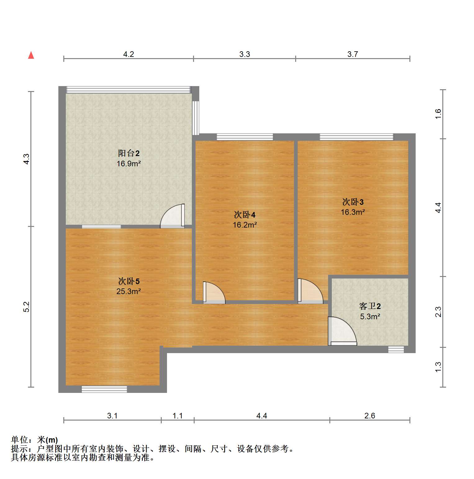 新华&middot;城市家园 3室2厅2卫 139.51m&sup2;