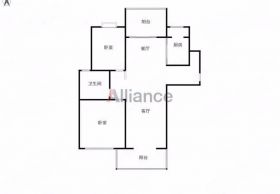 中南世纪城北区 2室2厅1卫 118.10m&sup2;
