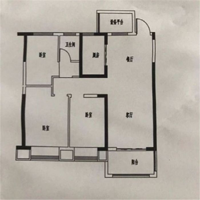 南通雅居乐花园 3室2厅1卫 99m&sup2;
