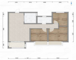 绿地新里城 3室2厅1卫 98m&sup2;